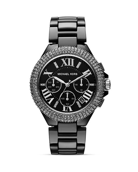 michael kors ceramic watch black